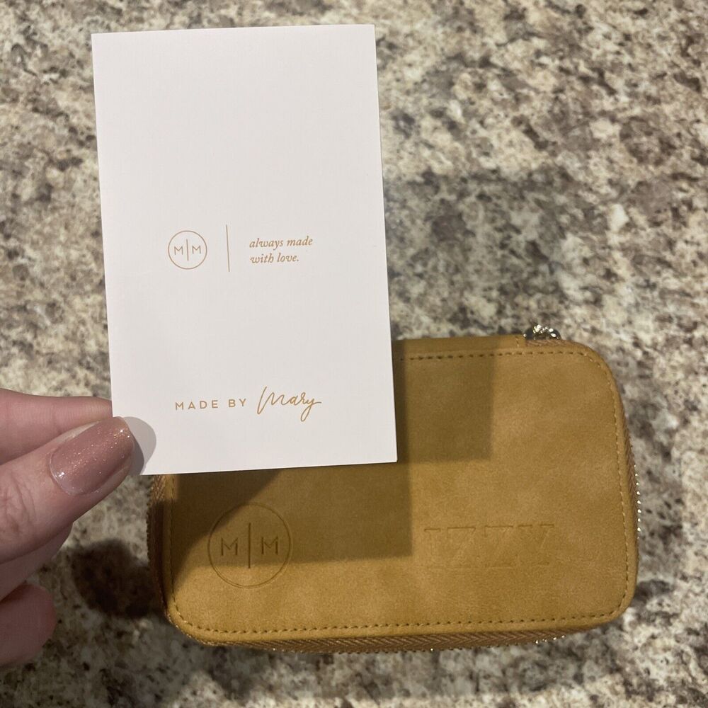 Made By Mary Honey Vegan Leather Jewelry Case New Without Tags